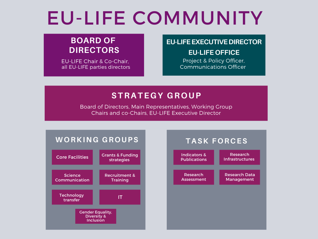 EU-LIFE Organization Chart