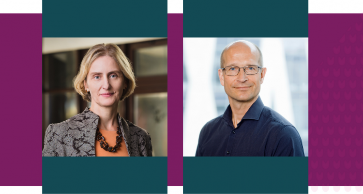 Marta Miączyńska, Director of the International Institute of Molecular and Cell Biology in Warsaw (IIMCB), and Anders H. Lund, Director of the Biotech Research & Innovation Centre (BRIC) at the University of Copenhagen.