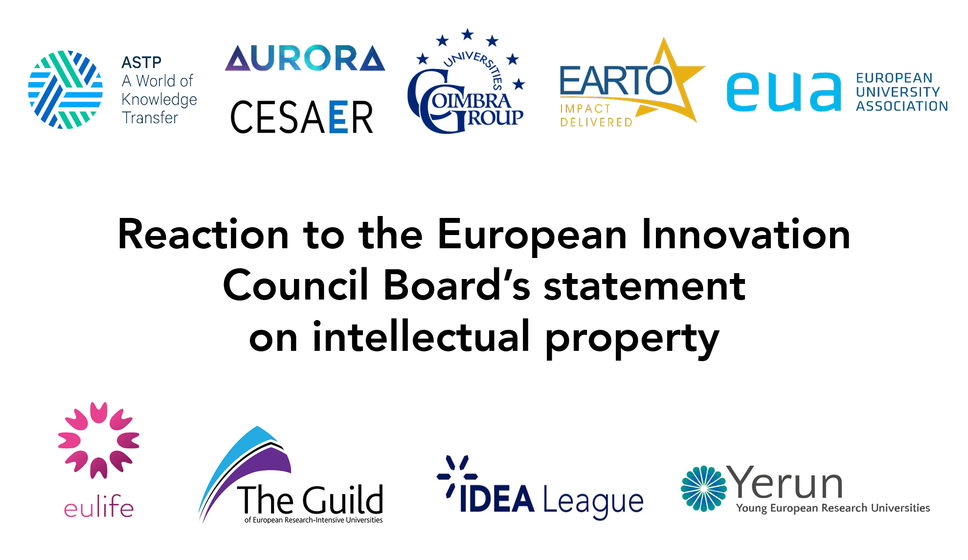 Reaction to the European Innovation Council Board’s statement on intellectual property 