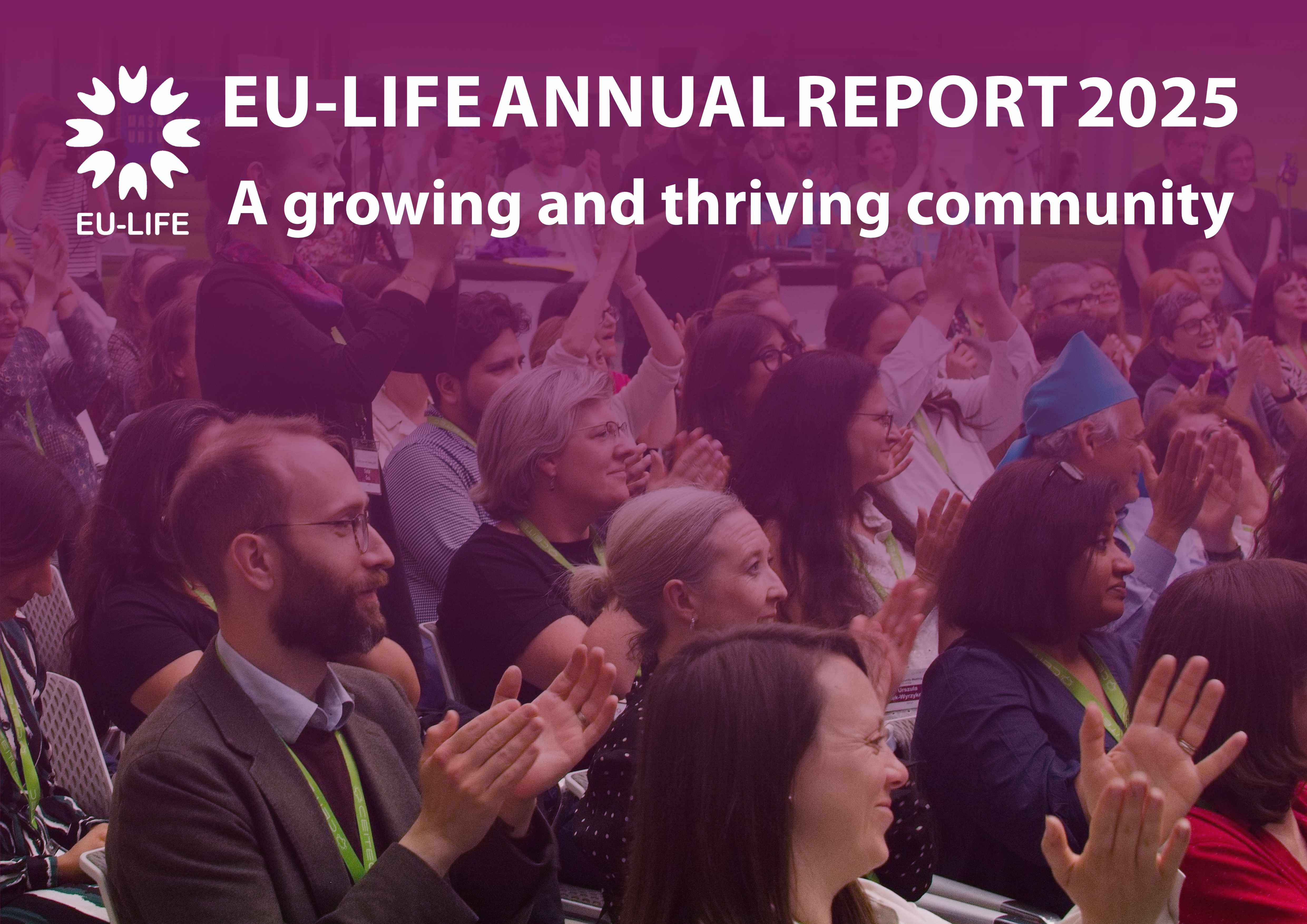 Cover of the EU-LIFE annual report 2025