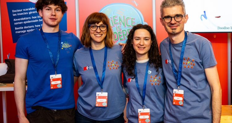 Science is Wonderful! 2026. From left to right: Wouter Bouwmeester, Barbara Milutinović, Nina Randić, Marko Košiček  © European Commission