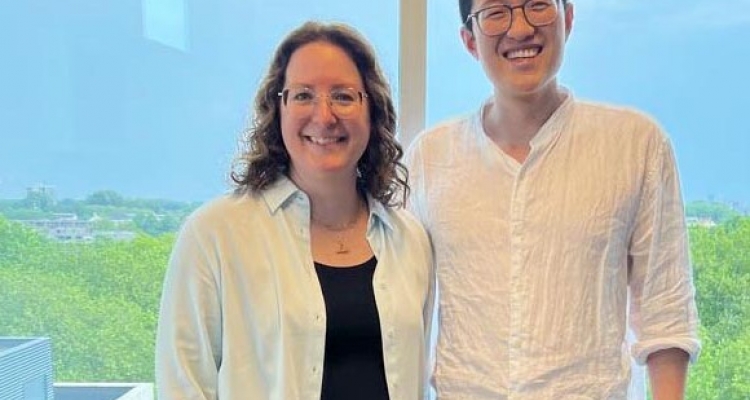 Daniela Thommen and Hongchang Fu at NKI
