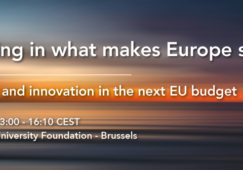 Investing in what makes Europe strong - event on 9 september 2026, 13.00-16.10 banner