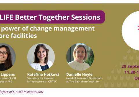 Banner showing title and speakers of the session